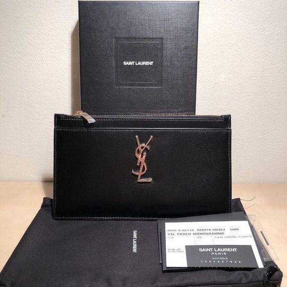 Yves Saint Laurent Handbags - NEW YSL Monogram Clutch